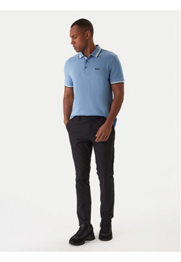 BOSS Polo Paddy 50469055 Niebieski Regular Fit. Typ kołnierza: polo. Kolor: niebieski. Materiał: bawełna