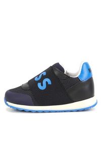BOSS - Boss Sneakersy J09203 S Granatowy. Kolor: niebieski. Materiał: skóra #4