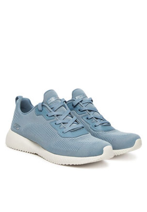 skechers - Skechers Sneakersy Bobs Squad-Tough Talk 32504/LTBL Niebieski. Kolor: niebieski. Materiał: materiał