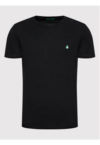 United Colors of Benetton - United Colors Of Benetton T-Shirt 3MI5J1AF7 Czarny Regular Fit. Kolor: czarny. Materiał: bawełna #3