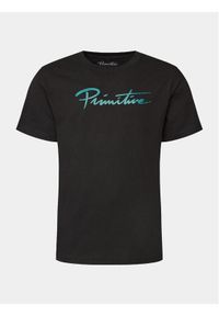Primitive T-Shirt Nuevo PAPFA2309 Czarny Regular Fit. Kolor: czarny. Materiał: bawełna