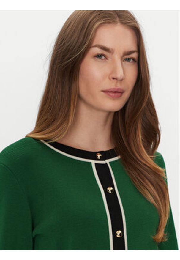 Luisa Spagnoli Kardigan Materiale 58508 Écru Regular Fit. Materiał: wełna