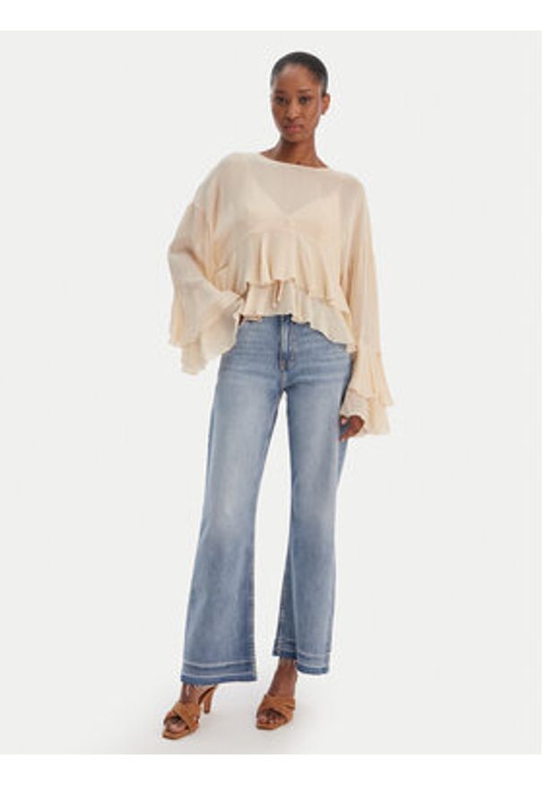 BOSS Jeansy Soft Kick 50552430 Niebieski Flare Fit. Kolor: niebieski