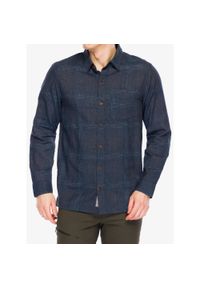ROYAL ROBBINS - Koszula turystyczna męska Royal Robbins Hempline Spaced LS. Kolor: niebieski
