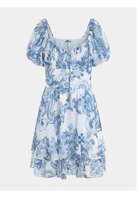 Guess Sukienka letnia Gilda W3GK29 WDW52 Niebieski Regular Fit. Kolor: niebieski. Materiał: syntetyk. Sezon: lato #2
