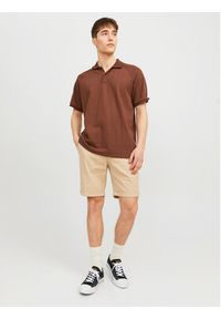 Jack & Jones - Jack&Jones Szorty materiałowe Fury 12206889 Beżowy Regular Fit. Kolor: beżowy. Materiał: bawełna #5