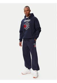 Reebok Bluza Hainrich RK25734CCM Granatowy Regular Fit. Kolor: niebieski. Materiał: bawełna #5