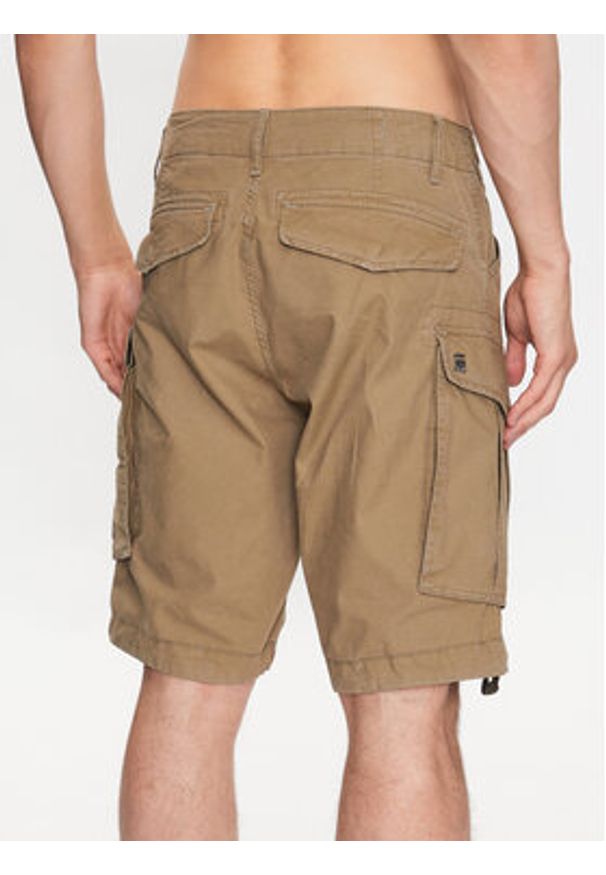 G-Star RAW - G-Star Raw Szorty materiałowe D08566-D387-B212 Zielony Relaxed Fit. Kolor: zielony. Materiał: bawełna