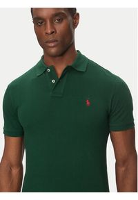 Polo Ralph Lauren Polo Core Replen 710795080 Zielony Slim Fit. Typ kołnierza: polo. Kolor: zielony. Materiał: bawełna #3