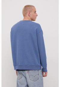 Levi's® - Levi's bluza bawełniana męska z nadrukiem. Okazja: na spotkanie biznesowe. Kolor: niebieski. Materiał: bawełna. Wzór: nadruk. Styl: biznesowy