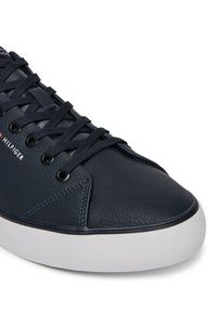 TOMMY HILFIGER - Tommy Hilfiger Sneakersy Hi Vulc Core Low Lth Ii Ess FM0FM05511 Granatowy. Kolor: niebieski. Materiał: skóra #5