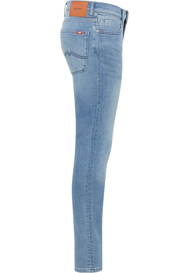 Mustang - MĘSKIE SPODNIE JEANSOWE MUSTANG ATLANTA SUPER SKINNY DENIM BLUE 1014186 5000 313