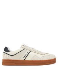 Tommy Jeans Sneakersy The Greenwich Mix Media EM0EM01606 Beżowy. Kolor: beżowy. Materiał: zamsz, skóra