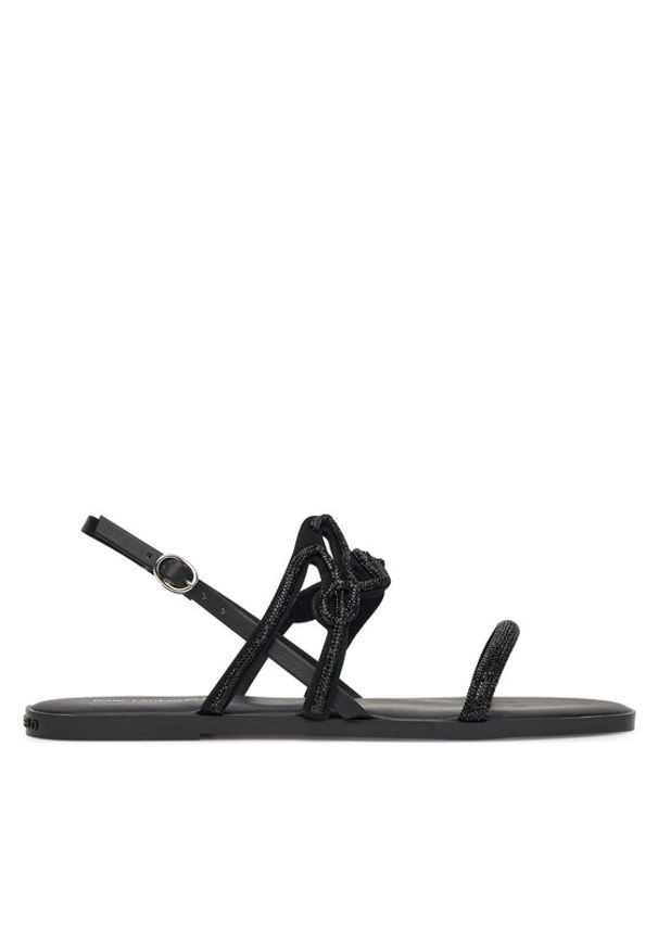 Karl Lagerfeld - KARL LAGERFELD Sandały Olympia KL87425 Czarny. Kolor: czarny. Materiał: skóra