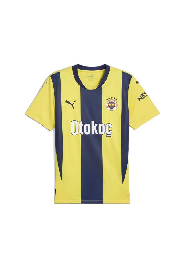 Puma - Męska koszulka domowa Fenerbahçe SK 24/25 PUMA Speed Yellow Blue Violet. Kolor: żółty, wielokolorowy, niebieski