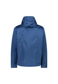 Kurtka przeciwdeszczowa męska CMP Fix Hood. Kolor: niebieski. Sport: turystyka piesza