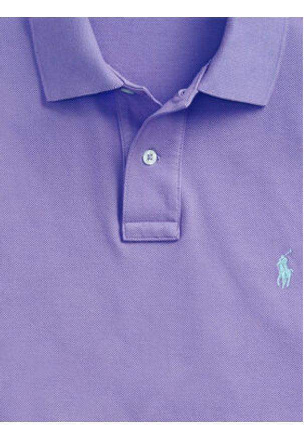 Polo Ralph Lauren Polo 710782592028 Fioletowy Regular Fit. Typ kołnierza: polo. Kolor: fioletowy. Materiał: bawełna