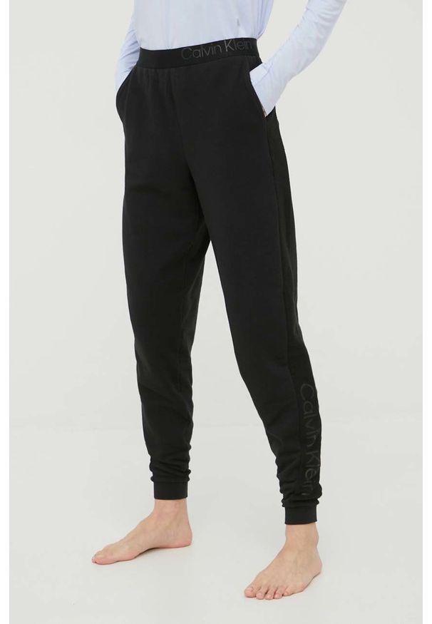 Calvin Klein Underwear spodnie piżamowe damskie kolor czarny. Kolor: czarny