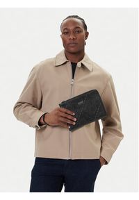 Guess Saszetka PMBONG P5438 Czarny. Kolor: czarny. Materiał: skóra
