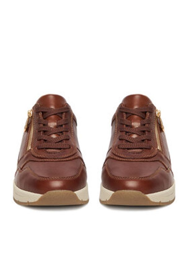 Rieker Sneakersy N9301-25 Brązowy. Kolor: brązowy. Materiał: skóra
