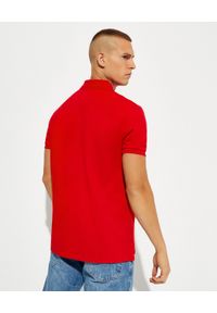 Ralph Lauren - RALPH LAUREN - Koszulka Custom Slim Fit. Typ kołnierza: polo. Kolor: czerwony. Materiał: bawełna. Wzór: aplikacja, haft. Styl: klasyczny #3