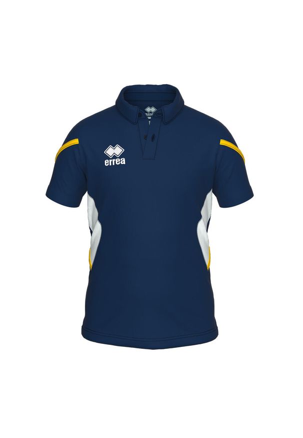 ERREA - Koszulka polo dla dzieci Errea Clark. Typ kołnierza: polo. Kolor: niebieski, wielokolorowy, biały. Styl: sportowy