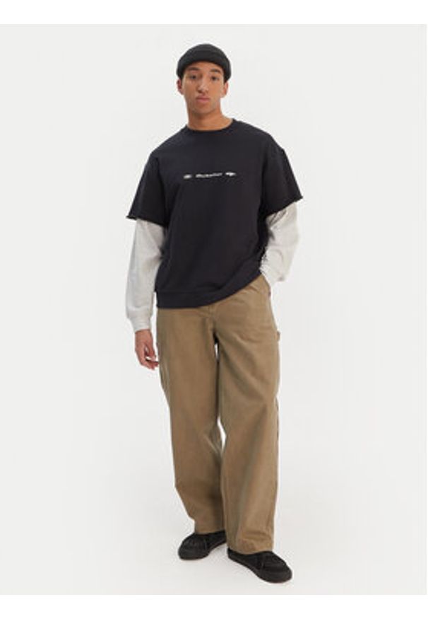 Quiksilver Jeansy Mercury Straight Out EQYNP03325 Beżowy Wide Leg. Kolor: beżowy