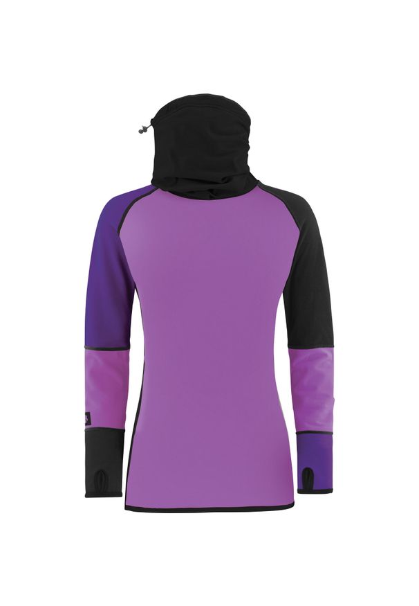 MAJESTY - Bluza z długim rękawem narciarska termoaktywna damska Majesty Surface. Kolor: fioletowy. Długość rękawa: długi rękaw. Długość: długie. Sport: narciarstwo