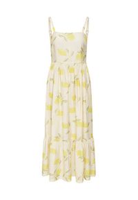 only - ONLY Sukienka letnia Eve 15350884 Beżowy Regular Fit. Kolor: beżowy. Materiał: wiskoza. Sezon: lato #9