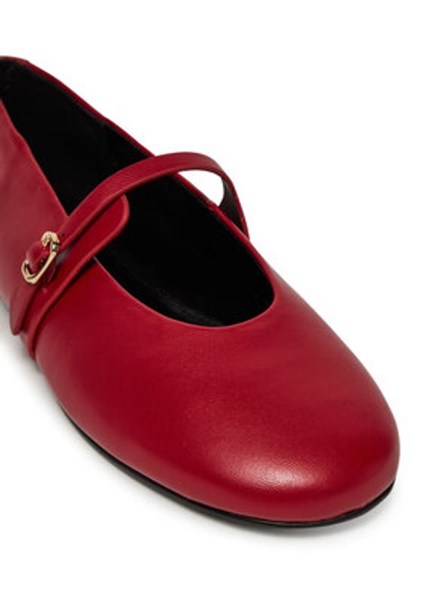 Steve Madden Baleriny Rejoice SM11003565 Czerwony. Kolor: czerwony. Materiał: skóra