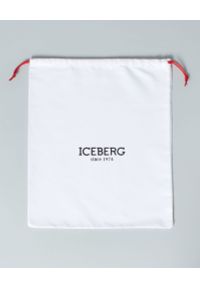 Iceberg - ICEBERG - Białe sneakersy z kontrastowym wykończeniem. Zapięcie: sznurówki. Kolor: biały. Materiał: guma #4