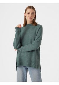 Vero Moda Sweter 10269229 Zielony Regular Fit. Kolor: zielony. Materiał: syntetyk #1
