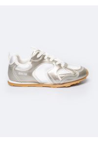 Big-Star - Sneakersy damskie srebrne RR274823 904. Okazja: na co dzień. Kolor: srebrny. Materiał: guma, materiał, syntetyk. Szerokość cholewki: normalna
