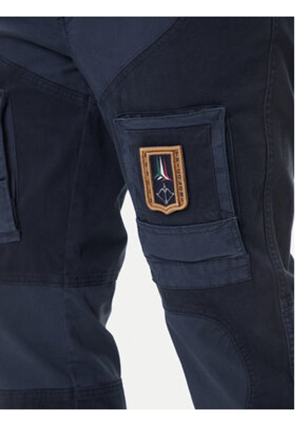 Aeronautica Militare Spodnie materiałowe 252PA1664UCT04241 Granatowy Regular Fit. Kolor: niebieski. Materiał: bawełna