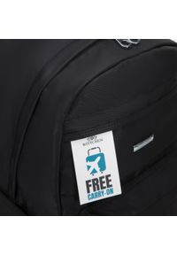 Wittchen - Damski plecak z nylonu duży czarno-srebrny. Kolor: czarny, srebrny, wielokolorowy. Materiał: nylon. Styl: sportowy, casual, elegancki #4