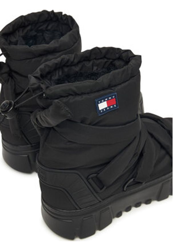 Tommy Jeans Śniegowce Tjw Chunky Snow Boot Nylon EN0EN02842 Czarny. Kolor: czarny. Materiał: materiał