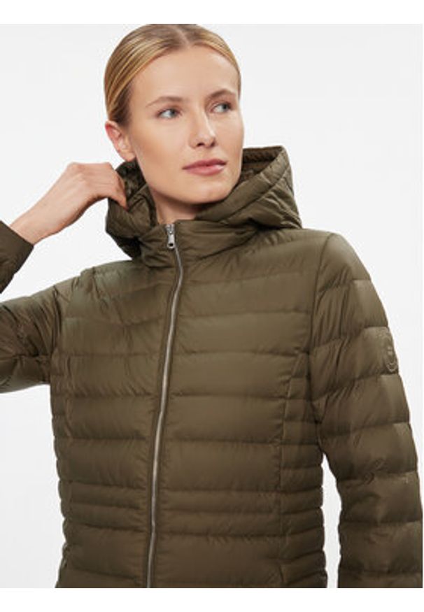 TOMMY HILFIGER - Tommy Hilfiger Płaszcz zimowy Feminine WW0WW39861 Khaki Regular Fit. Kolor: brązowy. Materiał: syntetyk. Sezon: zima
