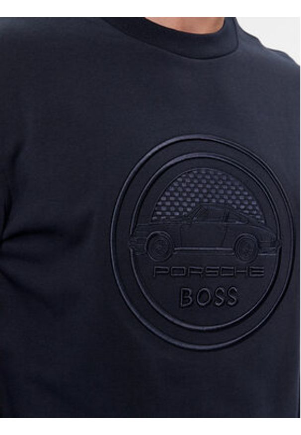 BOSS - Boss Bluza Soleri 280_PS 50507788 Granatowy Relaxed Fit. Kolor: niebieski. Materiał: bawełna