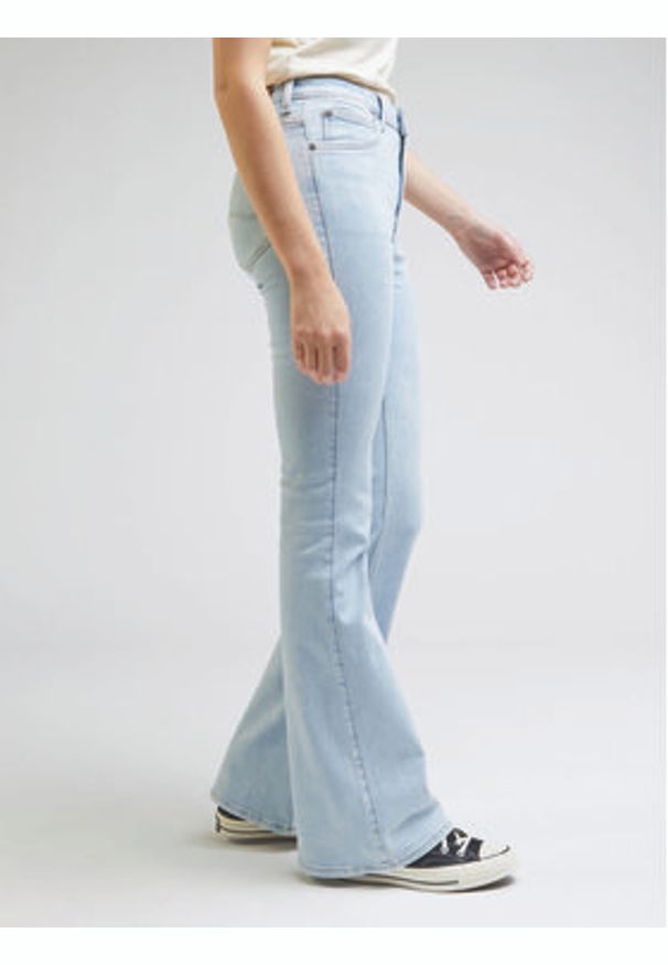 Lee Jeansy Breese L32YGUB44 112330579 Błękitny Flare Fit. Kolor: niebieski
