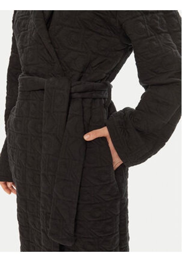 Calvin Klein Underwear Szlafrok Robe 000QS7316E Czarny. Kolor: czarny. Materiał: syntetyk