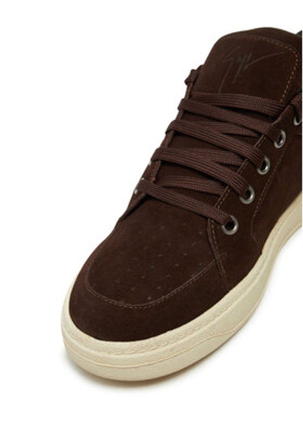 Giuseppe Zanotti - GIUSEPPE ZANOTTI Sneakersy RU40008 Brązowy. Kolor: brązowy. Materiał: skóra, zamsz