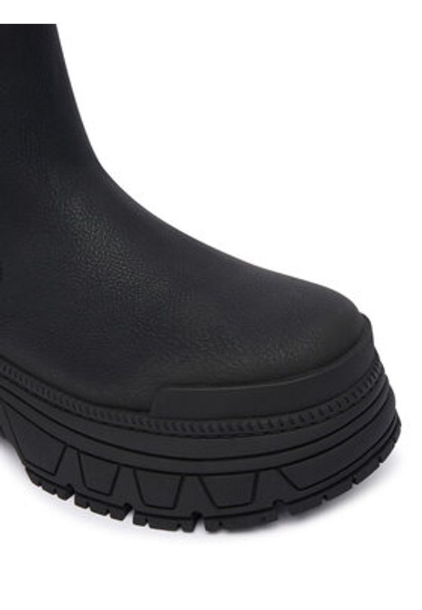 Buffalo Sztyblety Fusion Chelsea 1270098 Czarny. Kolor: czarny. Materiał: skóra