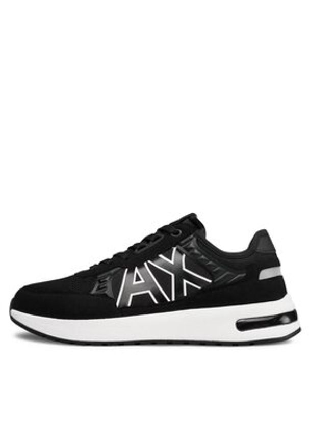 Armani Exchange Sneakersy XUX090 XV276 00002 Czarny. Kolor: czarny. Materiał: materiał