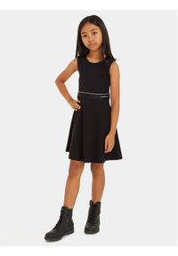 Calvin Klein Jeans Sukienka letnia Logo Tape IG0IG02497 Czarny Regular Fit. Kolor: czarny. Materiał: syntetyk. Sezon: lato #1