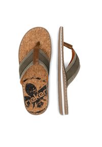 Rieker Japonki 21095-54 Zielony. Kolor: zielony. Materiał: syntetyk #1