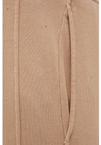 United Colors of Benetton spodnie bawełniane męskie kolor beżowy gładkie. Kolor: beżowy. Materiał: bawełna. Wzór: gładki