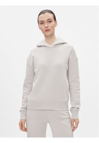 Calvin Klein Bluza Metallic Micro Logo Hoodie K20K206960 Beżowy Regular Fit. Kolor: beżowy. Materiał: bawełna
