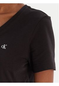 Calvin Klein Jeans T-Shirt Ss Monogram Vnk LV047B205G Czarny Regular Fit. Kolor: czarny. Materiał: bawełna #4