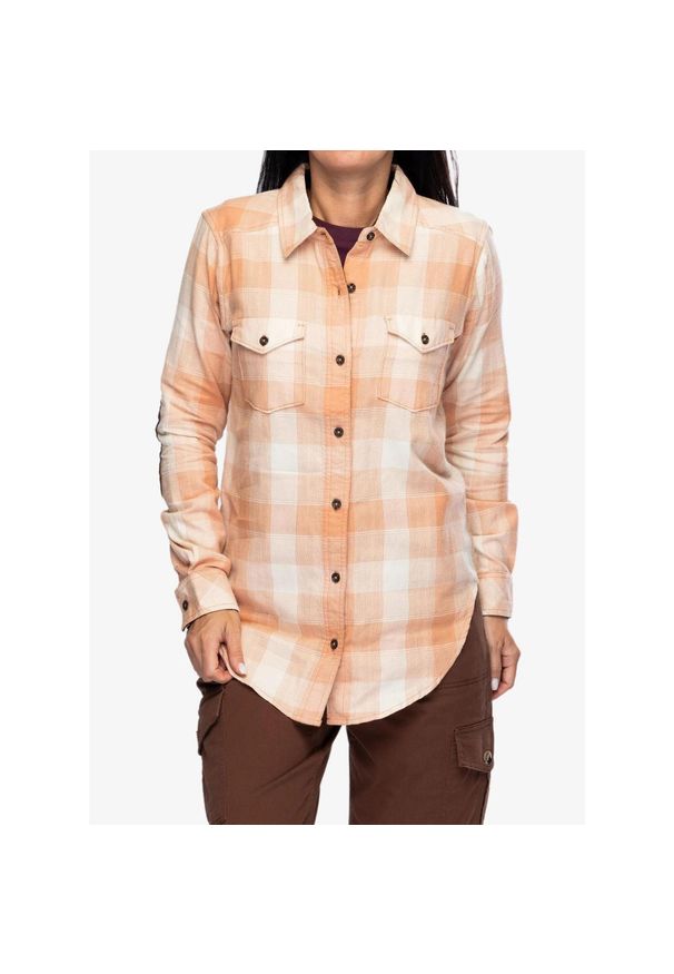 KAVU - Koszula turystyczna damska Kavu Billie Jean. Okazja: na co dzień. Kolor: pomarańczowy. Styl: casual