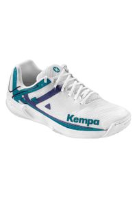 KEMPA - Damskie buty halowe Kempa Wing 2.0. Kolor: niebieski, wielokolorowy, biały. Sport: piłka ręczna